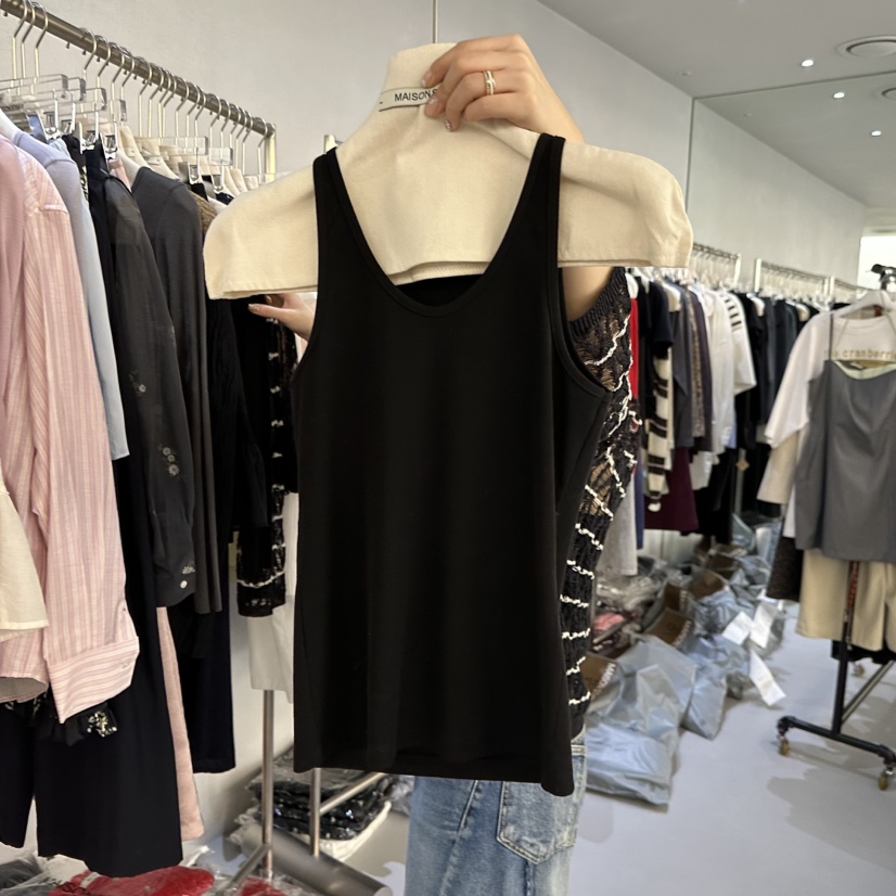 DOUBLE STANDARD/LE SMOKING/MAISONSTAFF韓國直郵實拍女裝新品熱賣吊帶背心不含內搭MAISONSTAFF吊帶/背心圖色2