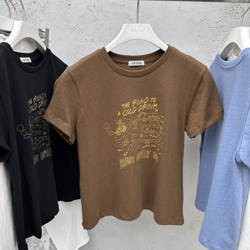 SIXTEEN韓國東大門直郵女士新品人氣26春夏熱賣職業時尚T恤SIXTEENT恤圖色3