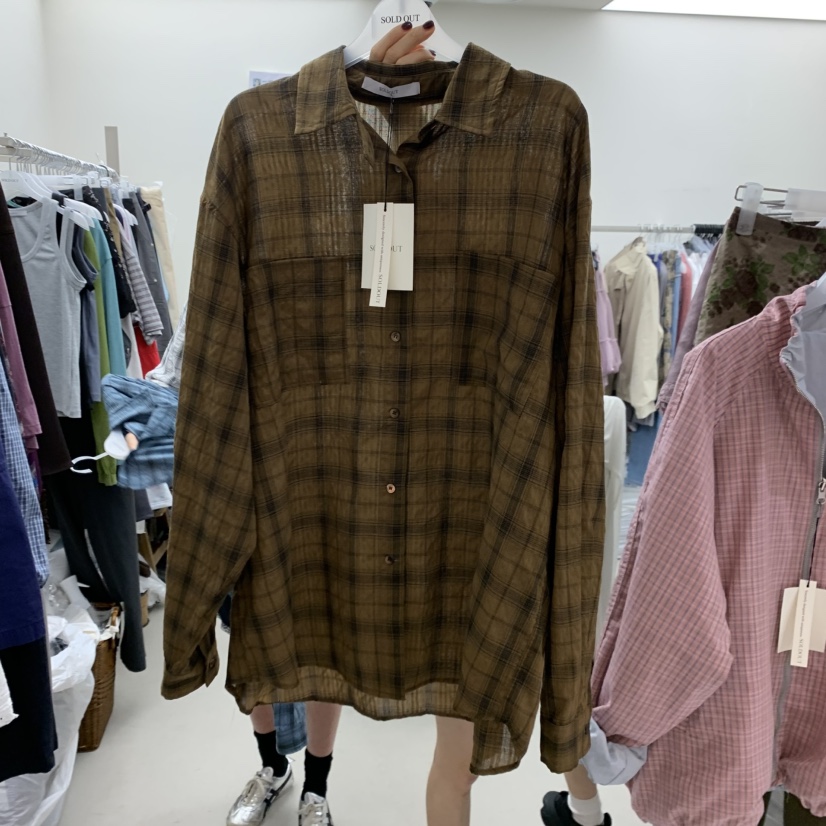 SOLD OUT韓國直郵女士新款休閑職業26春夏人氣襯衫蕾絲衫SOLD OUT襯衫/蕾絲衫圖色1