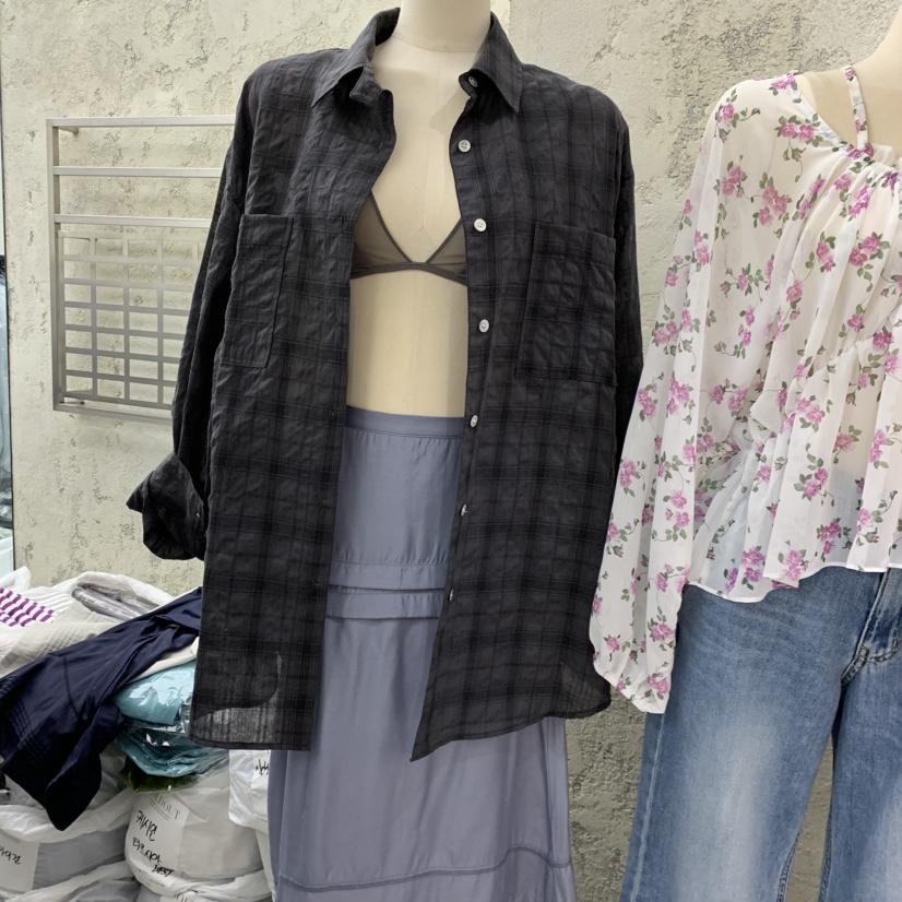 SOLD OUT韓國直郵女士新款休閑職業26春夏人氣襯衫蕾絲衫SOLD OUT襯衫/蕾絲衫圖色2