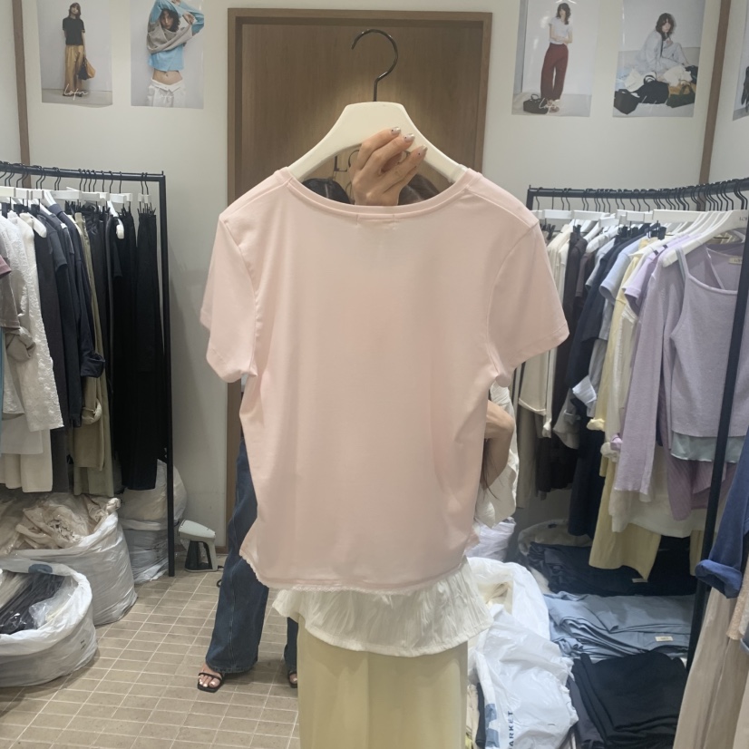 LOFN韓國直郵女裝新品26春夏職業時尚休閑推薦熱賣人氣T恤LOFNT恤