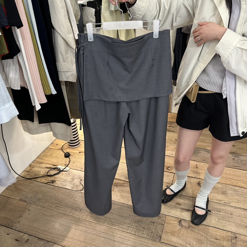 CREAM VILLA韓國代購女士新品休閑裙褲褶皺CREAMVILLA裙褲