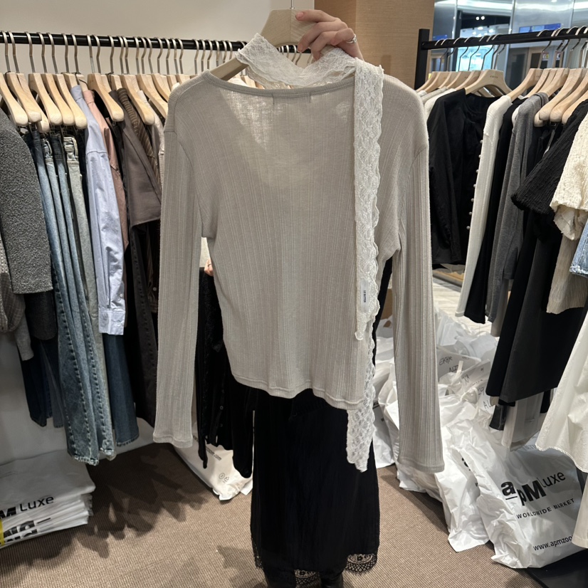 LE BUTTER韓國東大門直郵女裝新款26春夏針織衫不含圍巾開衫羅紋LE BUTTER針織衫