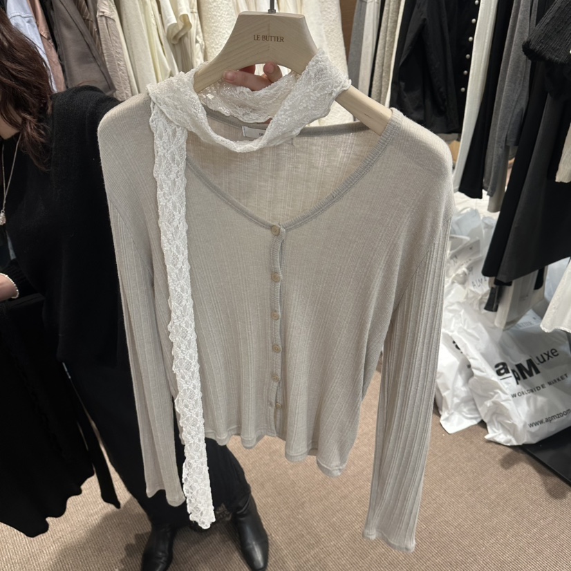LE BUTTER韓國東大門直郵女士新品熱賣圍巾披肩蕾絲圍巾LE BUTTER圍巾/披肩圖色1