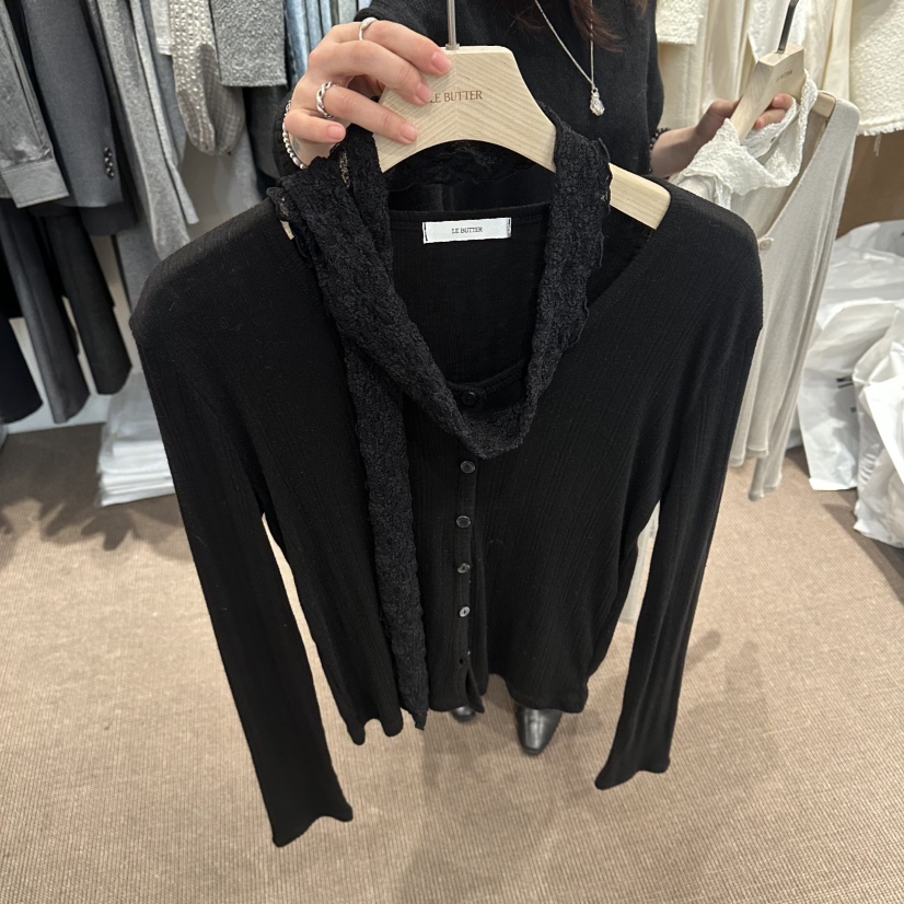 LE BUTTER韓國東大門直郵女士新品熱賣圍巾披肩蕾絲圍巾LE BUTTER圍巾/披肩圖色2