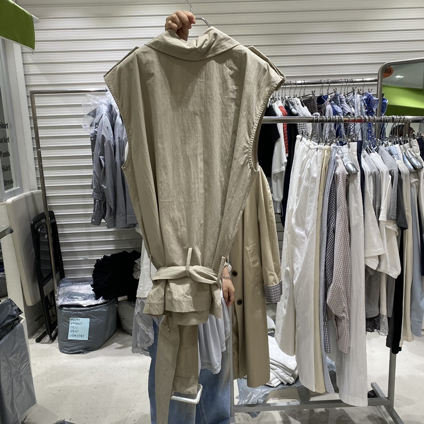 BRICKLANE韓國直郵女裝新品休閑職業26春夏熱賣馬甲含腰帶BRICKLANE馬甲