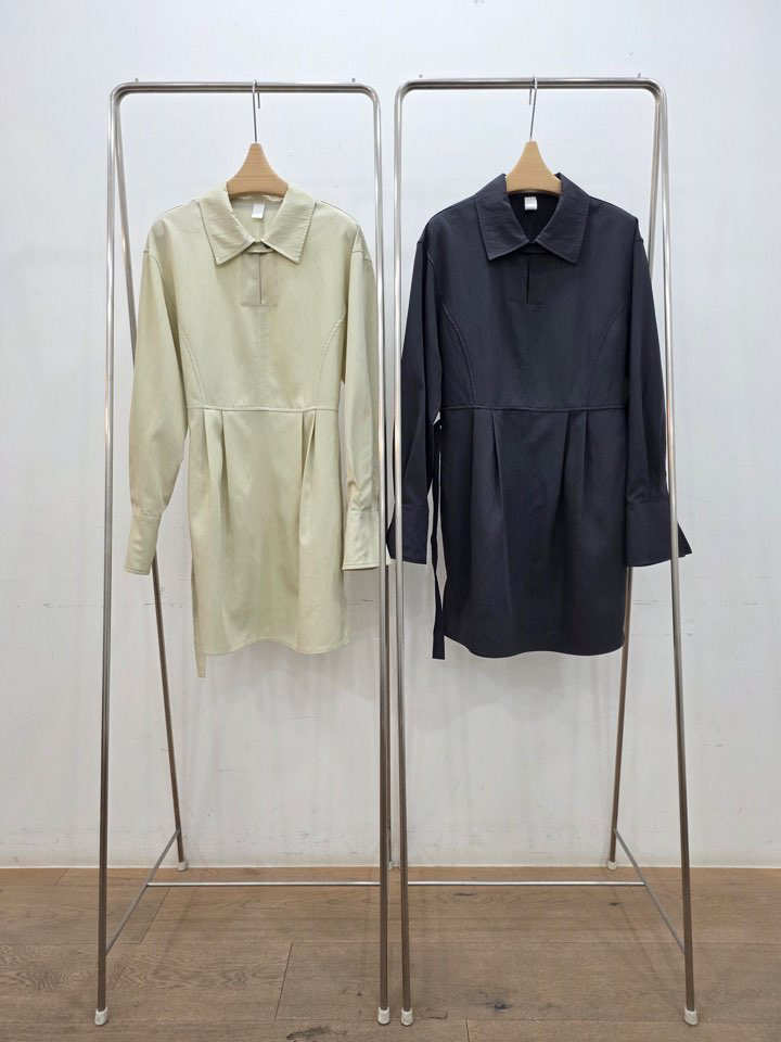 LE MIU韓國代購女士新款推薦熱賣26春夏人氣連衣裙含腰帶LE_MIU連衣裙