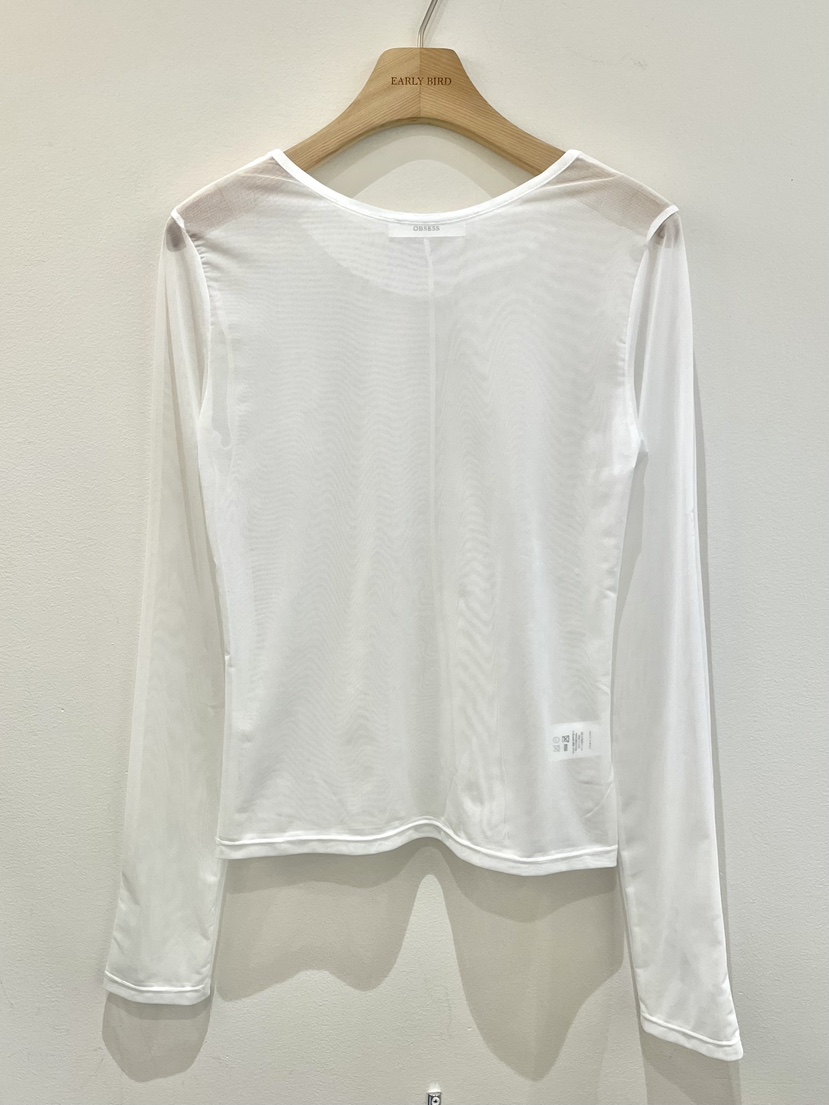 OBSESS韓國代購女裝新品職業26春夏熱賣人氣時尚推薦長袖T恤OBSESS/EARLY BIRD長袖T恤圖色2