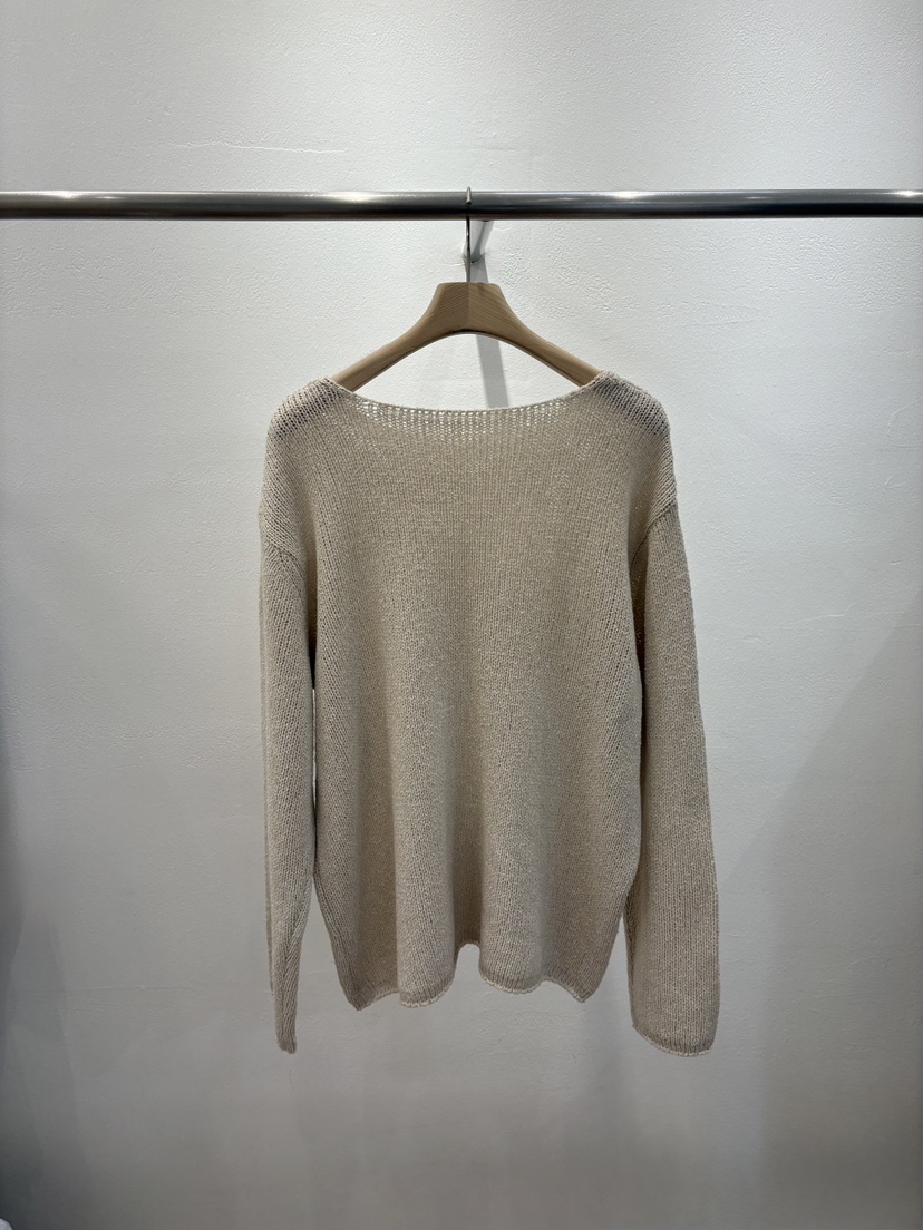 FL LANEL韓國代購女士新款推薦時尚休閑人氣熱賣針織衫亞麻FL LANEL針織衫圖色1