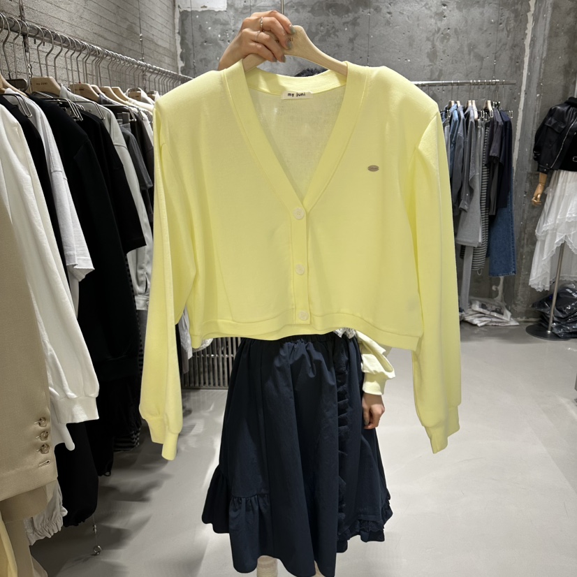 JUNI韓國直郵女裝新品推薦熱賣26春夏人氣休閑針織衫開衫my juni針織衫圖色2