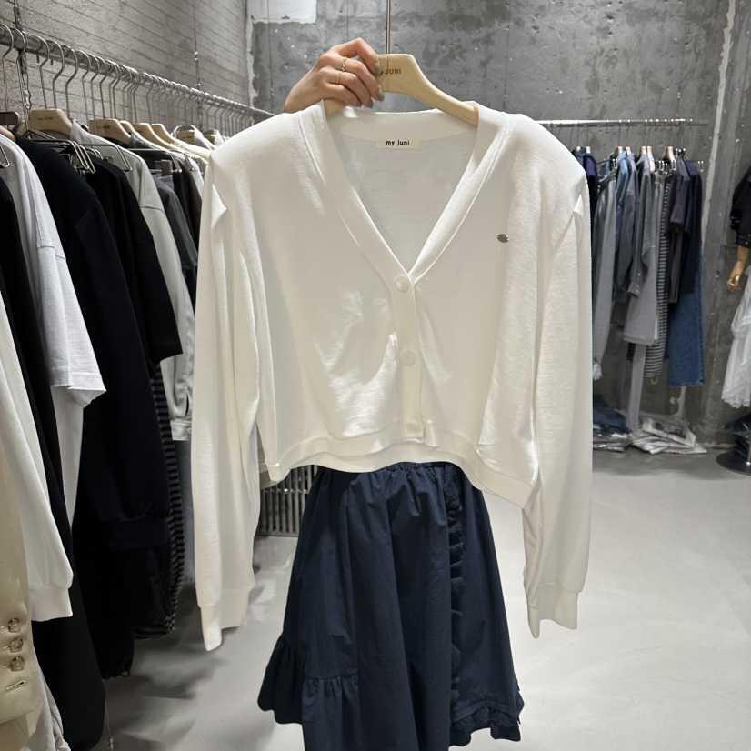 JUNI韓國直郵女裝新品推薦熱賣26春夏人氣休閑針織衫開衫my juni針織衫圖色3