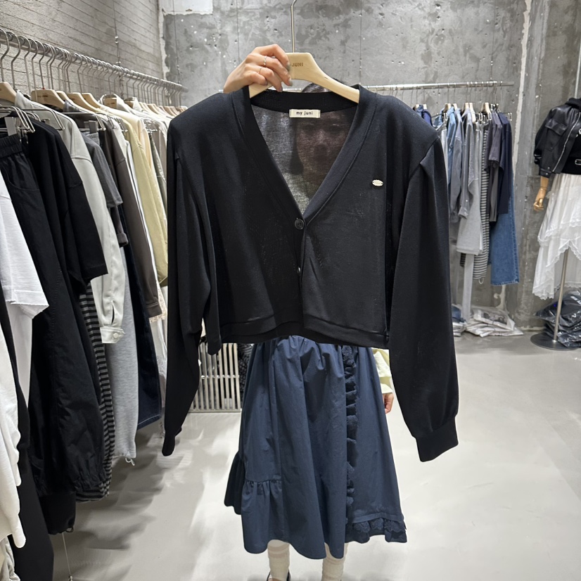 JUNI韓國直郵女裝新品推薦熱賣26春夏人氣休閑針織衫開衫my juni針織衫圖色4