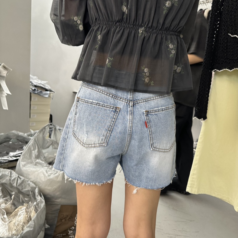 DOUBLE STANDARD/LE SMOKING/MAISONSTAFF韓國直郵實拍女裝新款熱賣短褲短款MAISONSTAFF短褲