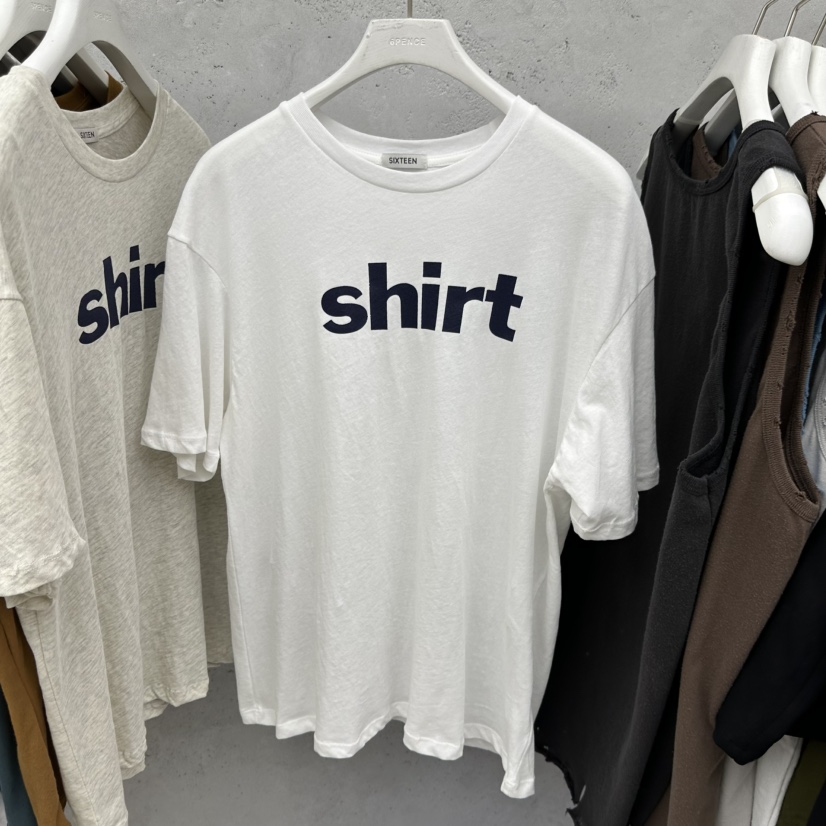 SIXTEEN韓國直郵女裝新款人氣26春夏時尚休閑熱賣推薦T恤SIXTEENT恤圖色1白色
