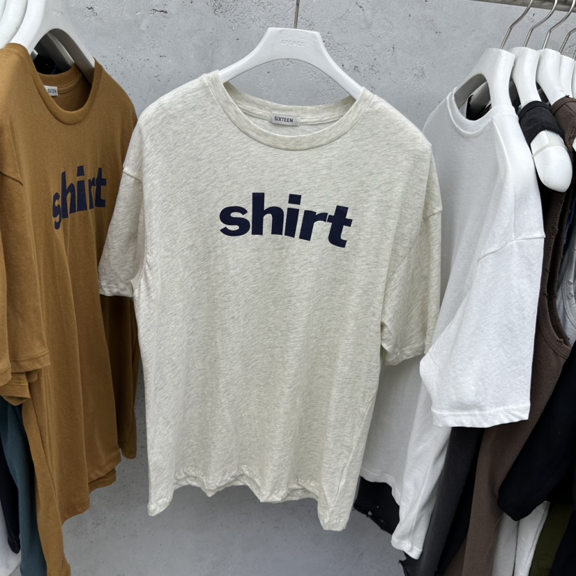 SIXTEEN韓國直郵女裝新款人氣26春夏時尚休閑熱賣推薦T恤SIXTEENT恤圖色2燕麥色