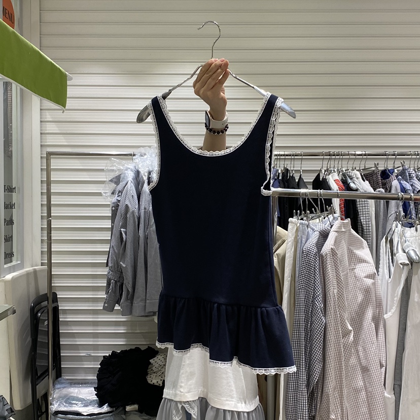 BRICKLANE韓國直郵實拍女裝新款職業熱賣時尚吊帶背心蕾絲BRICKLANE吊帶/背心