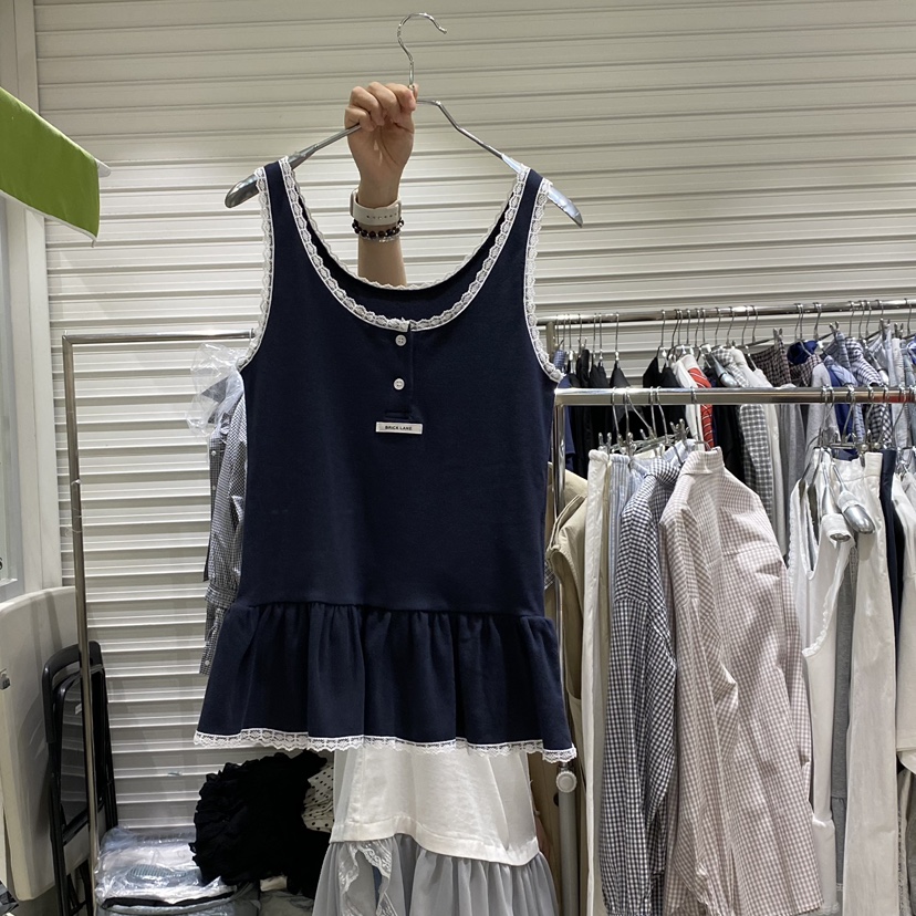 BRICKLANE韓國直郵實拍女裝新款職業熱賣時尚吊帶背心蕾絲BRICKLANE吊帶/背心圖色3