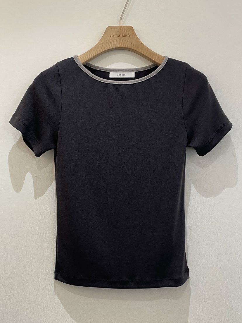 OBSESS韓國直郵實拍女士新款時尚推薦職業休閑人氣26春夏T恤OBSESS/EARLY BIRDT恤圖色2
