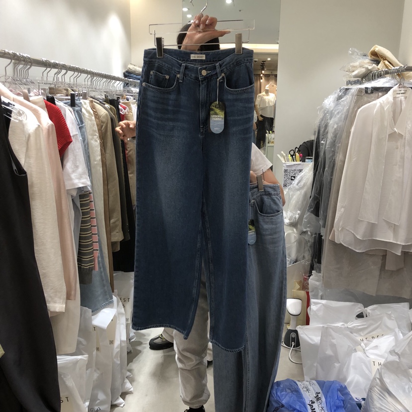 THE REST韓國直郵女士新款人氣職業時尚推薦熱賣牛仔褲口袋THE REST/UNNOEUD牛仔褲圖色3