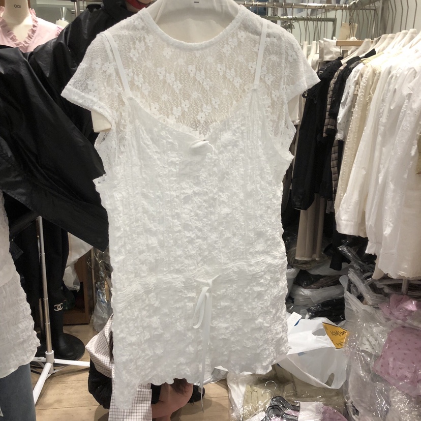 OGI韓國東大門代購女裝新款26春夏人氣休閑連衣裙不含內搭FLat OGI連衣裙圖色2