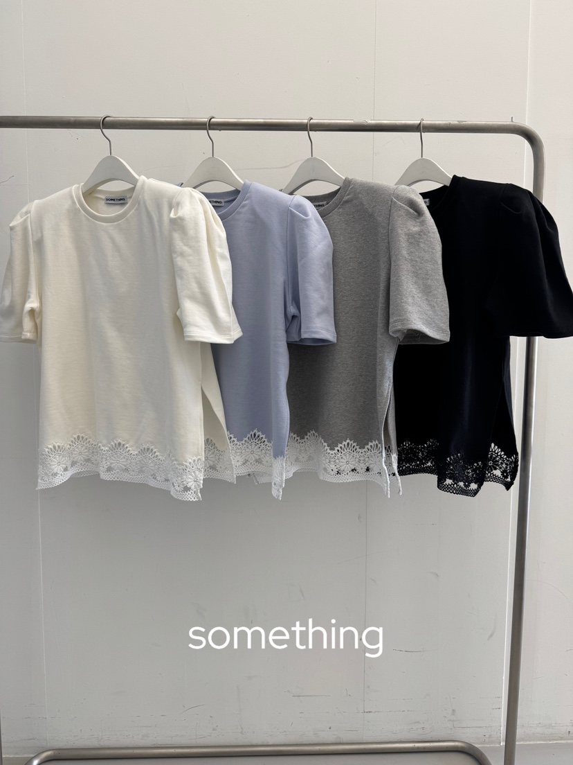 SOMETHING-L/FANCY韓國代購女士新品休閑熱賣襯衫蕾絲衫SOMETHING-L/FANCY襯衫/蕾絲衫