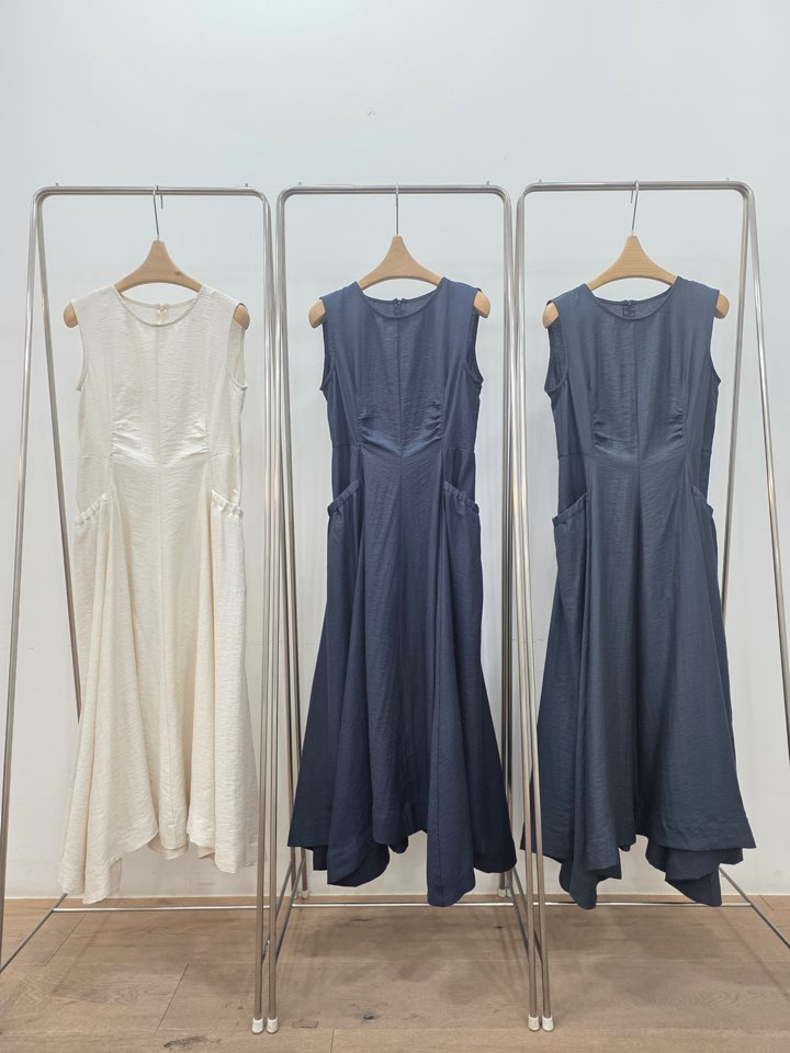 LE MIU韓國東大門代購女裝新款職業熱賣休閑時尚連衣裙口袋LE_MIU連衣裙