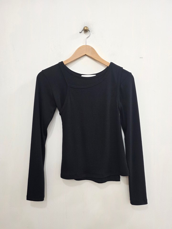 LE MIU韓國東大門代購女士新款職業推薦休閑26春夏長袖T恤LE_MIU長袖T恤圖色3