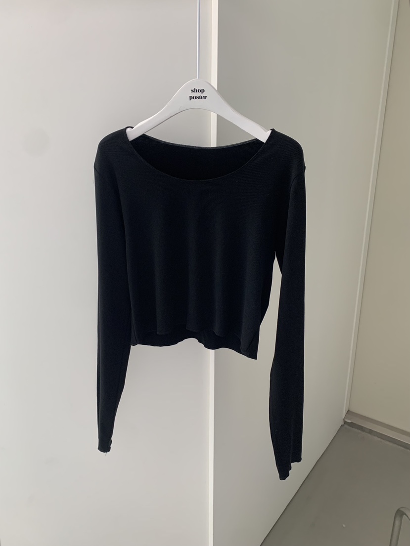 SHOP POSTER韓國直郵女士新款26春夏休閑推薦職業長袖T恤SHOP_POSTER長袖T恤圖色5