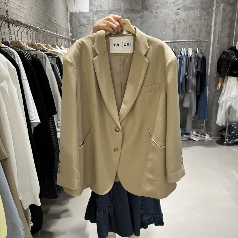 JUNI韓國東大門代購女士新品休閑職業熱賣26春夏人氣夾克my juni夾克圖色1