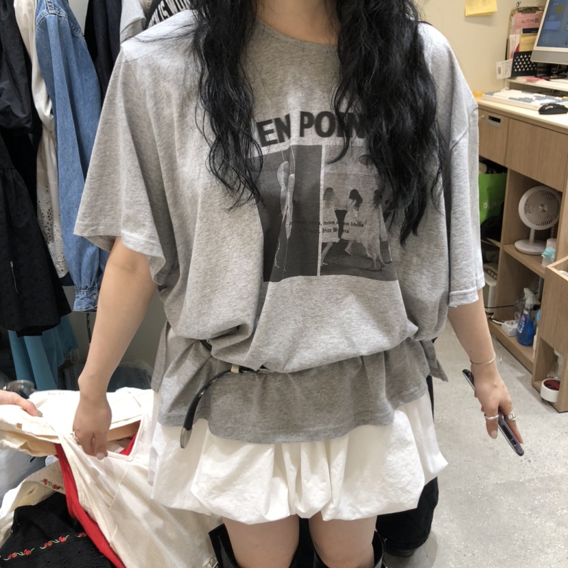 BY FLOW韓國直郵女士新品職業熱賣時尚推薦26春夏T恤不含配飾BY FLOWT恤圖色3