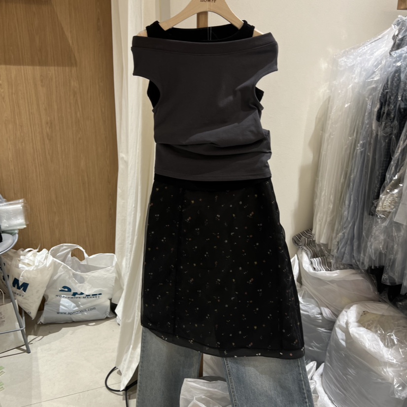 HOWFF韓國東大門直郵女士新款推薦休閑時尚職業半身裙中短裙HOWFF半身裙/中短裙