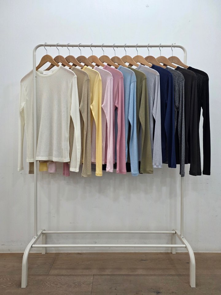 LE MIU韓國直郵實拍女士新款熱賣休閑26春夏人氣長袖T恤LE_MIU長袖T恤