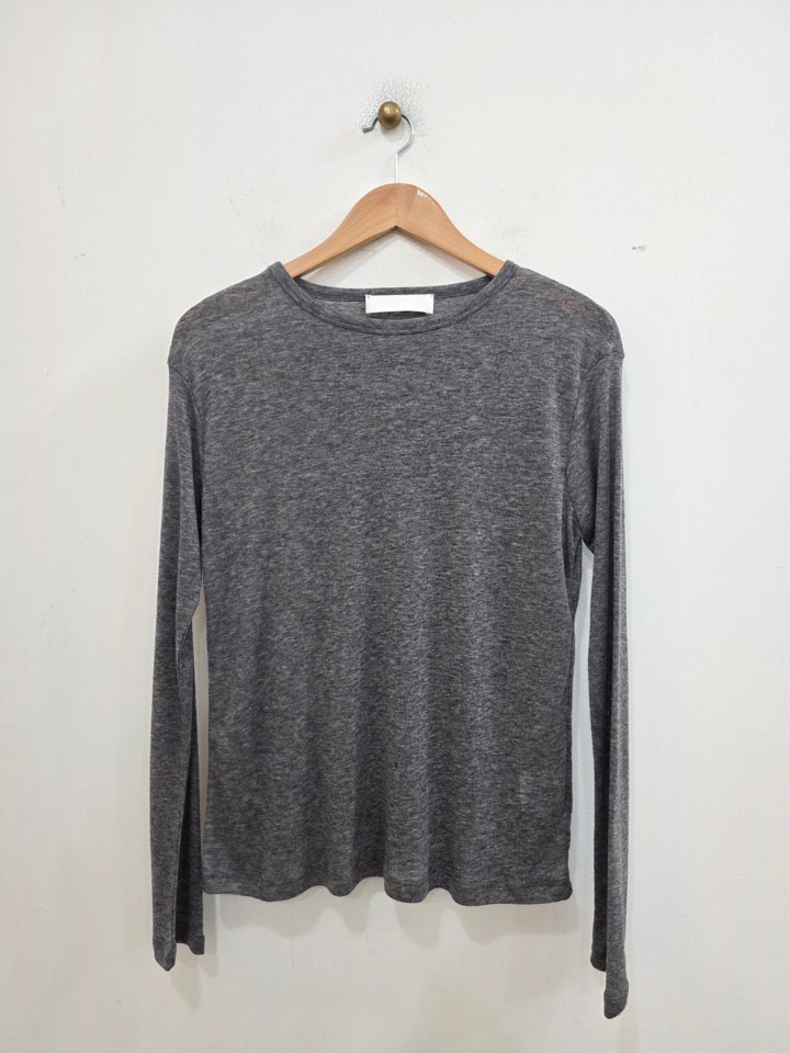 LE MIU韓國直郵實拍女士新款熱賣休閑26春夏人氣長袖T恤LE_MIU長袖T恤圖色10灰色