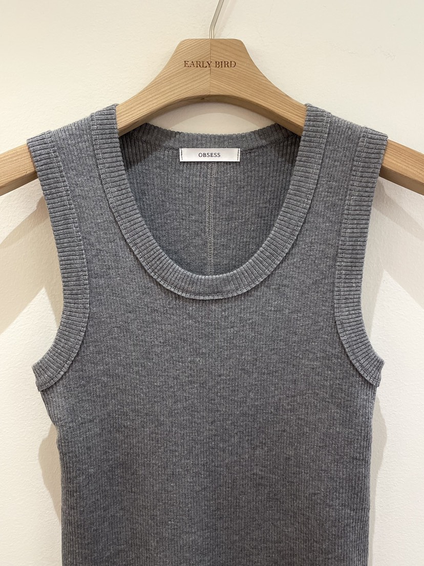 OBSESS韓國代購女士新款休閑26春夏推薦熱賣吊帶背心羅紋OBSESS/EARLY BIRD吊帶/背心