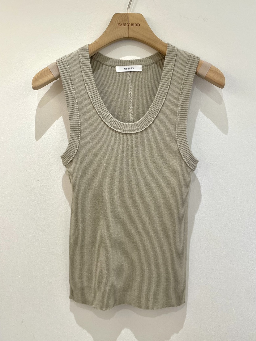 OBSESS韓國代購女士新款休閑26春夏推薦熱賣吊帶背心羅紋OBSESS/EARLY BIRD吊帶/背心圖色2