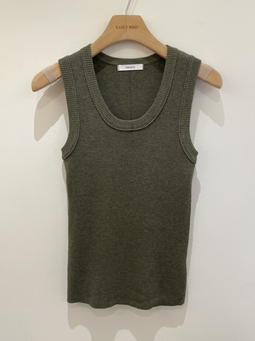 OBSESS韓國代購女士新款休閑26春夏推薦熱賣吊帶背心羅紋OBSESS/EARLY BIRD吊帶/背心圖色3