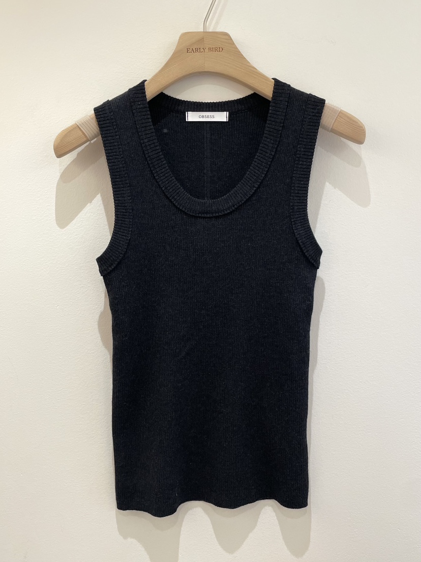 OBSESS韓國代購女士新款休閑26春夏推薦熱賣吊帶背心羅紋OBSESS/EARLY BIRD吊帶/背心圖色5