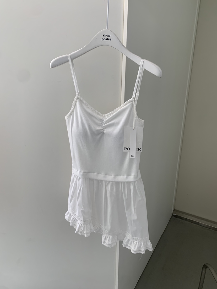 SHOP POSTER韓國東大門直郵女士新品人氣26春夏吊帶背心SHOP_POSTER吊帶/背心圖色1