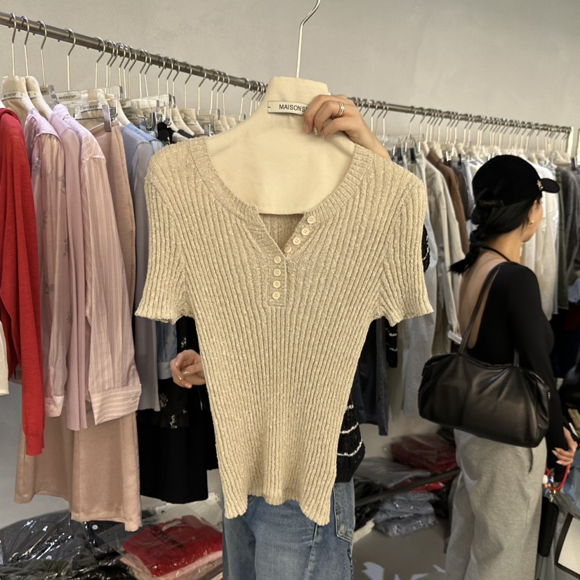 DOUBLE STANDARD/LE SMOKING/MAISONSTAFF韓國東大門代購女士新品熱賣針織衫MAISONSTAFF針織衫圖色1
