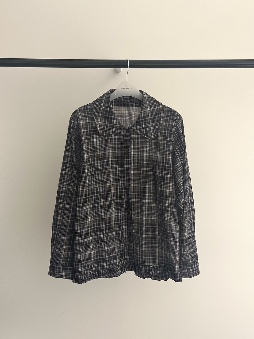 ANDTERRACE韓國直郵實拍女士新款推薦時尚人氣襯衫蕾絲衫ANDTERRACE襯衫/蕾絲衫圖色2