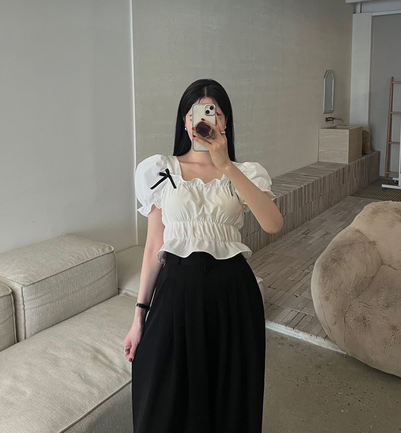 AMUSE SEOUL韓國代購女裝新品時尚26春夏休閑襯衫蕾絲衫AMUSE SEOUL襯衫/蕾絲衫