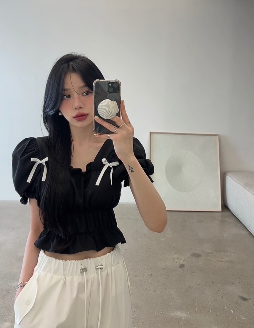 AMUSE SEOUL韓國代購女裝新品時尚26春夏休閑襯衫蕾絲衫AMUSE SEOUL襯衫/蕾絲衫