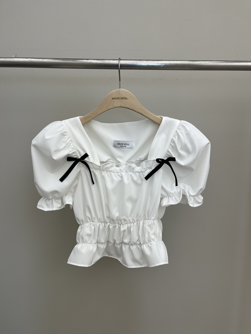 AMUSE SEOUL韓國代購女裝新品時尚26春夏休閑襯衫蕾絲衫AMUSE SEOUL襯衫/蕾絲衫圖色1