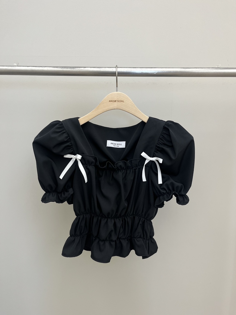 AMUSE SEOUL韓國代購女裝新品時尚26春夏休閑襯衫蕾絲衫AMUSE SEOUL襯衫/蕾絲衫圖色2