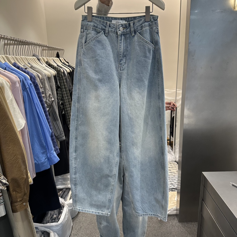 ALTER韓國東大門代購女士新品熱賣26春夏時尚休閑職業牛仔褲Alter牛仔褲圖色1