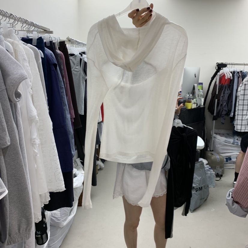 SOLD OUT韓國東大門直郵女裝新品26春夏推薦長袖T恤連帽衫SOLD OUT長袖T恤