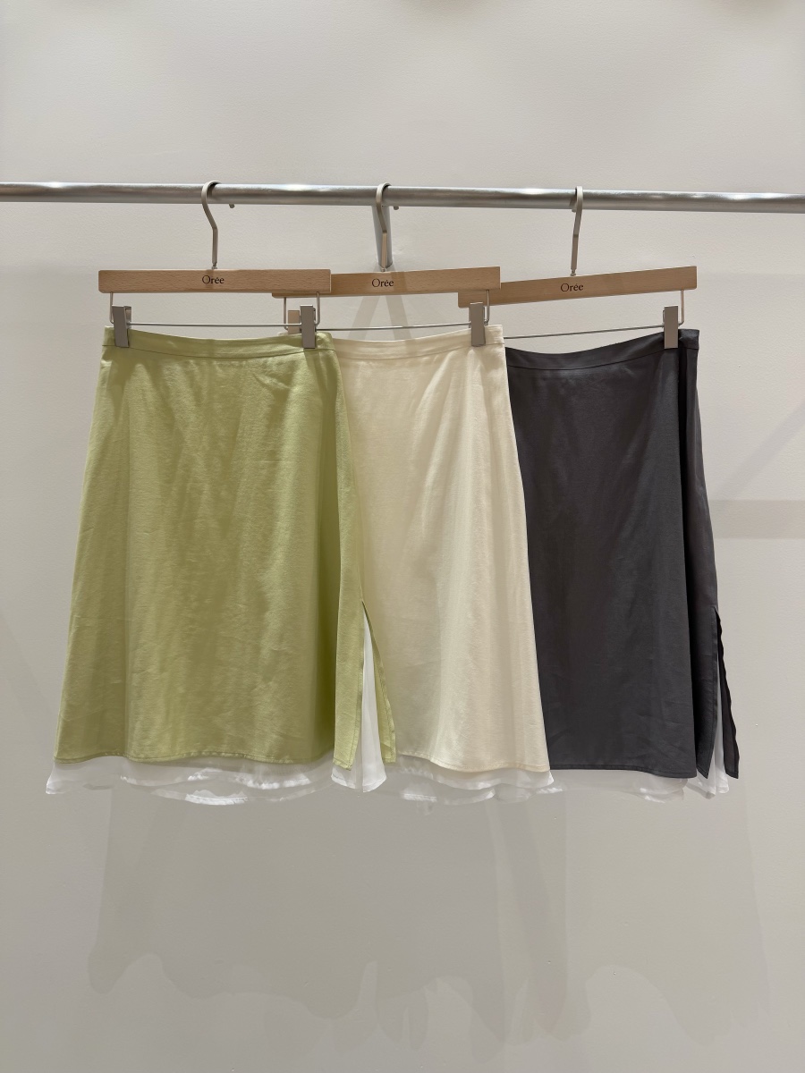 OREE韓國代購女士新品人氣職業休閑推薦時尚熱賣26春夏長裙OREE長裙圖色3左三色