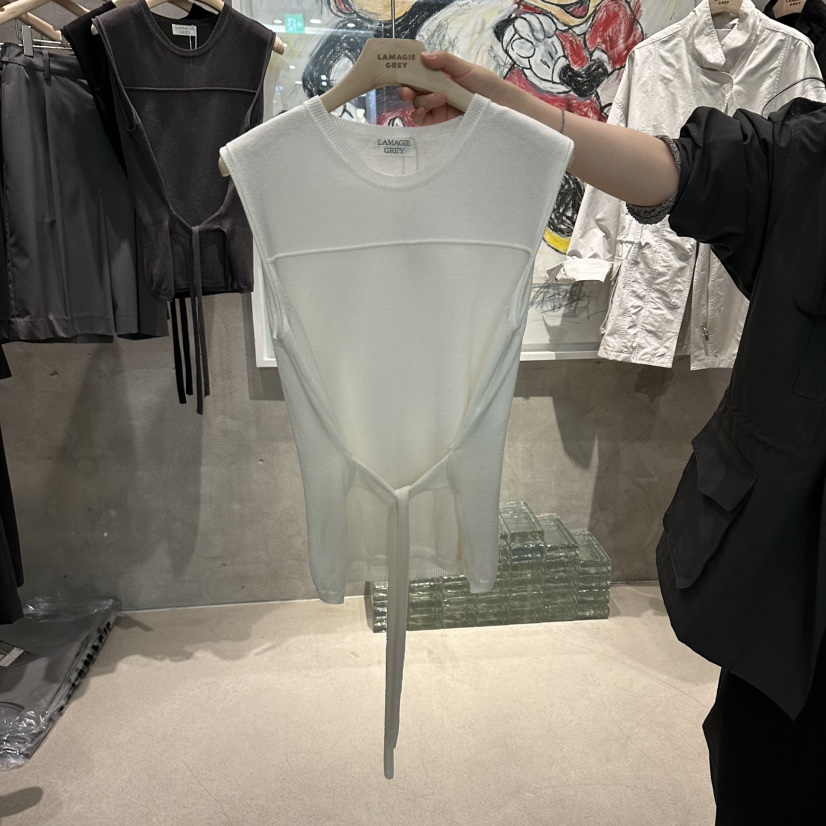 LAMAGIEPIE/LAMAGIE GREY韓國東大門直郵女裝新品熱賣吊帶背心LAMAGIEPIE/LAMAGIE GREY吊帶/背心圖色1