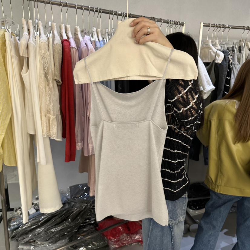 DOUBLE STANDARD/LE SMOKING/MAISONSTAFF韓國東大門直郵女士新款26春夏吊帶背心MAISONSTAFF吊帶/背心