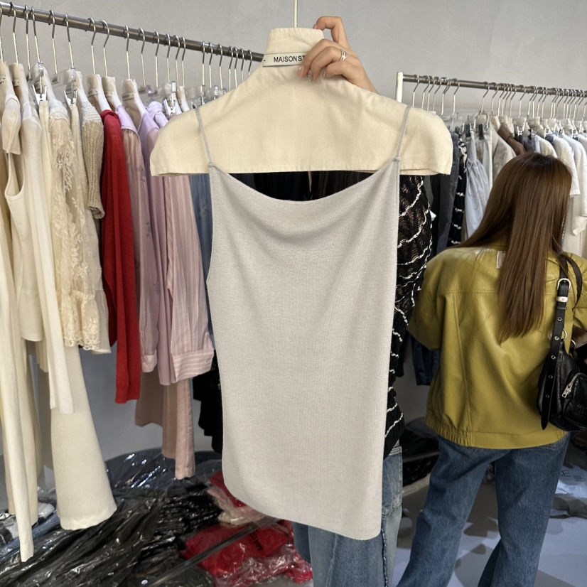 DOUBLE STANDARD/LE SMOKING/MAISONSTAFF韓國東大門直郵女士新款26春夏吊帶背心MAISONSTAFF吊帶/背心圖色1